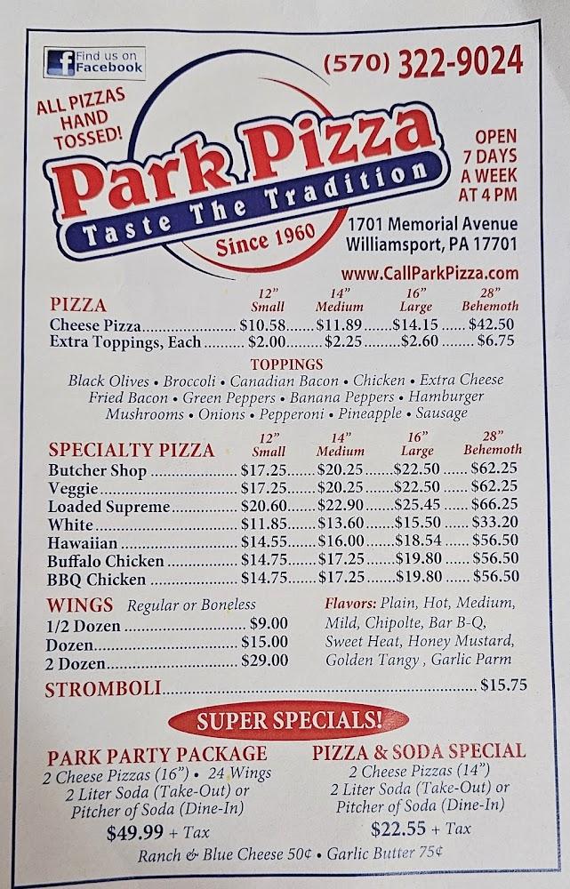 Park Pizza Stromboli